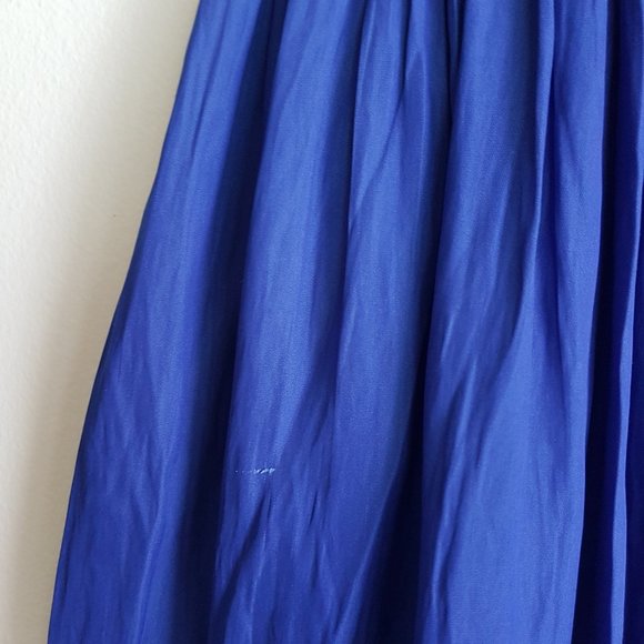 Women's Zara High-low Royal Blue Skirt - Picture 4 of 5